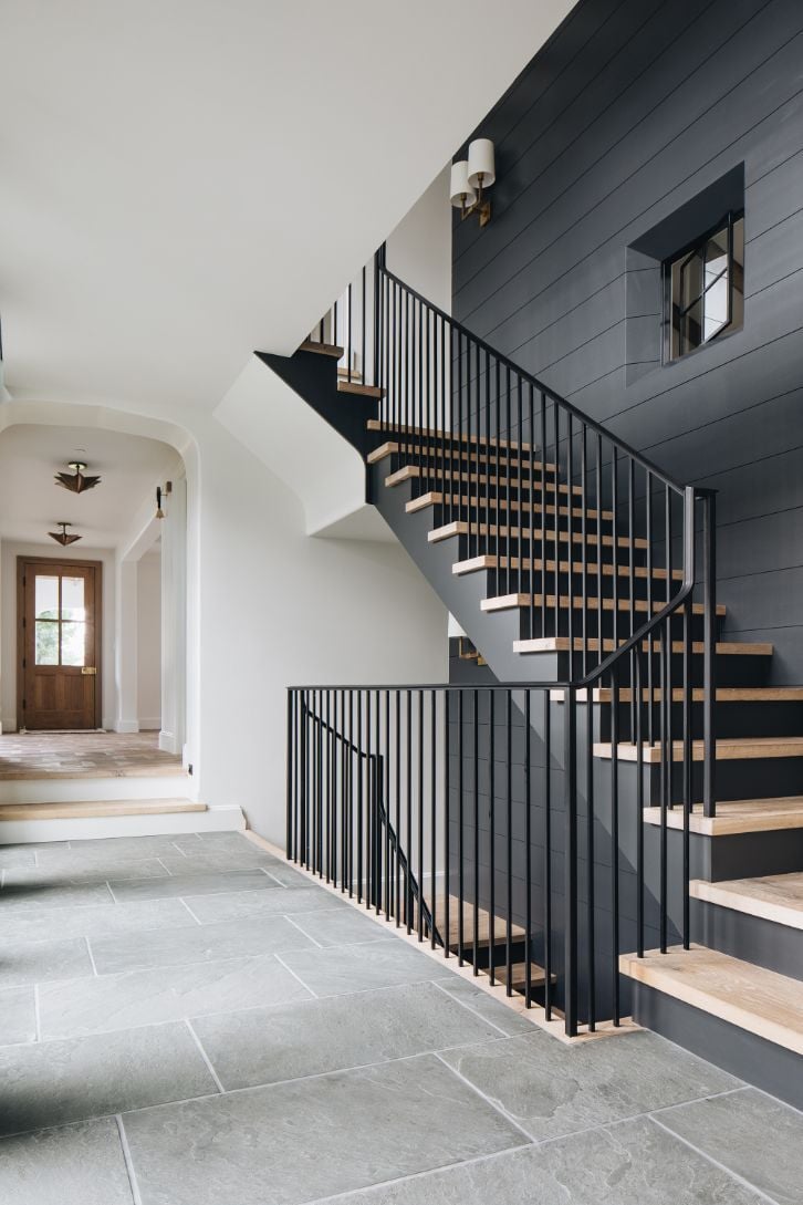 7 Ways to Add Shiplap to Your Staircase, image size:726x1089